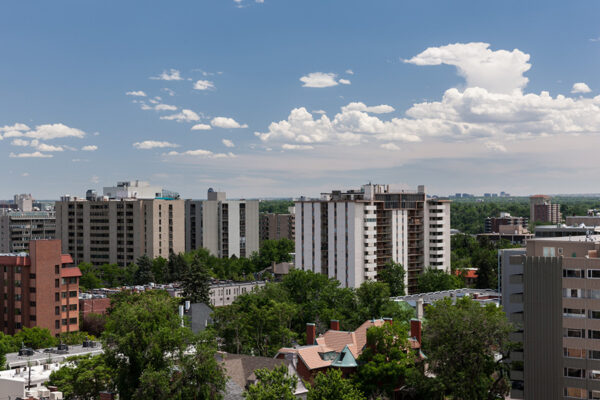 View from 1000 Grant overlooking Denver.
