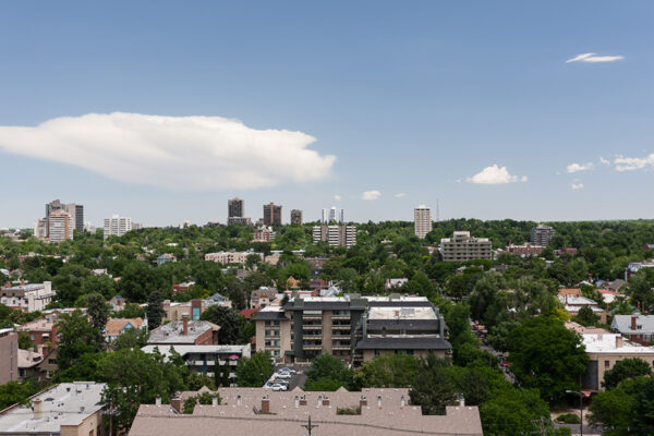 View from 1000 Grant overlooking Denver.