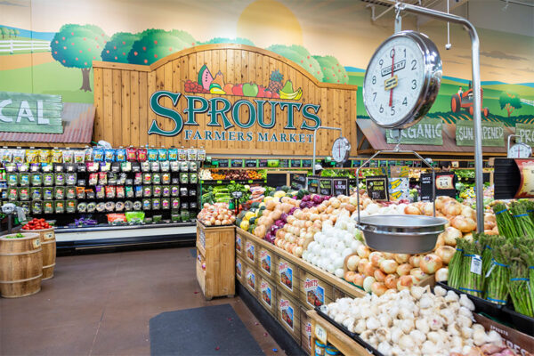 Sprouts farmer's market produce section.