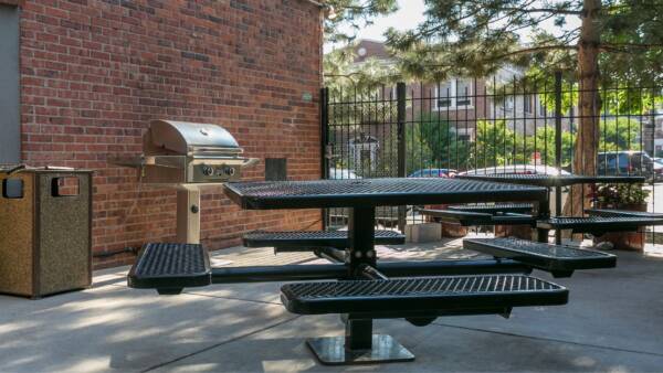 outdoor grilling station