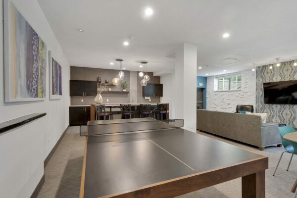 Lounge with demo kitchen,