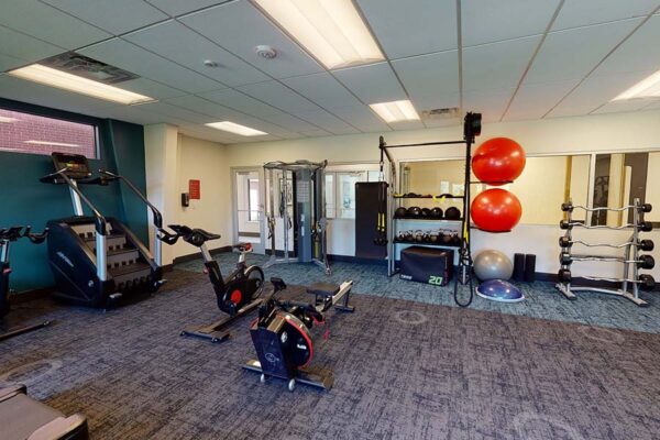 3D tour thumbnail for Colorado Station fitness center.