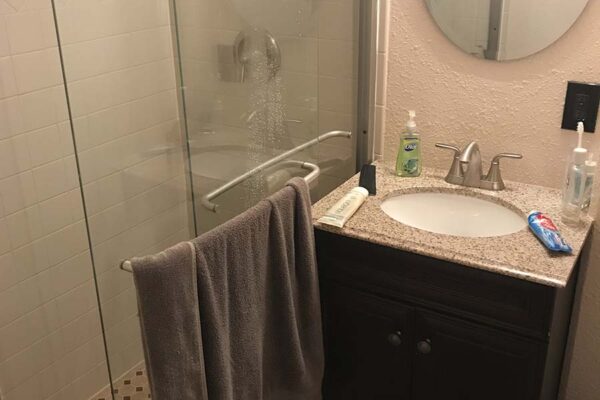 Pre-renovation bathroom at 1280 Lafayette.