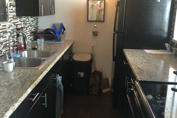 Pre-renovation kitchen at 1280 Lafayette.