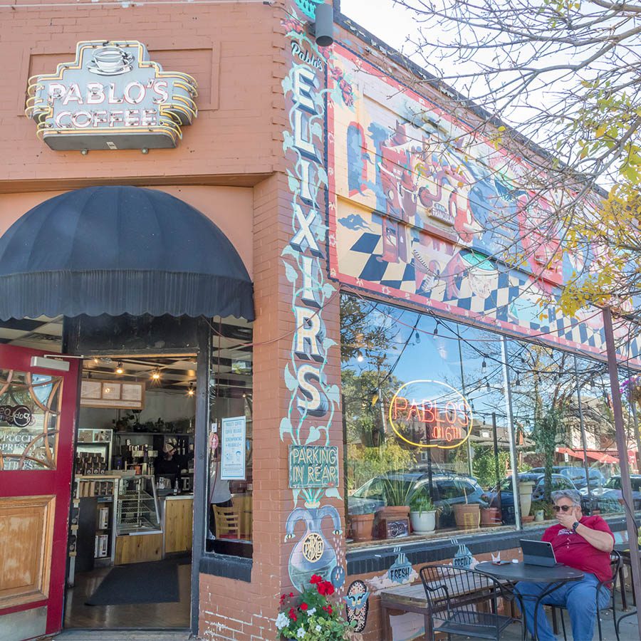 Photo of Pablo's coffee storefront in Denver