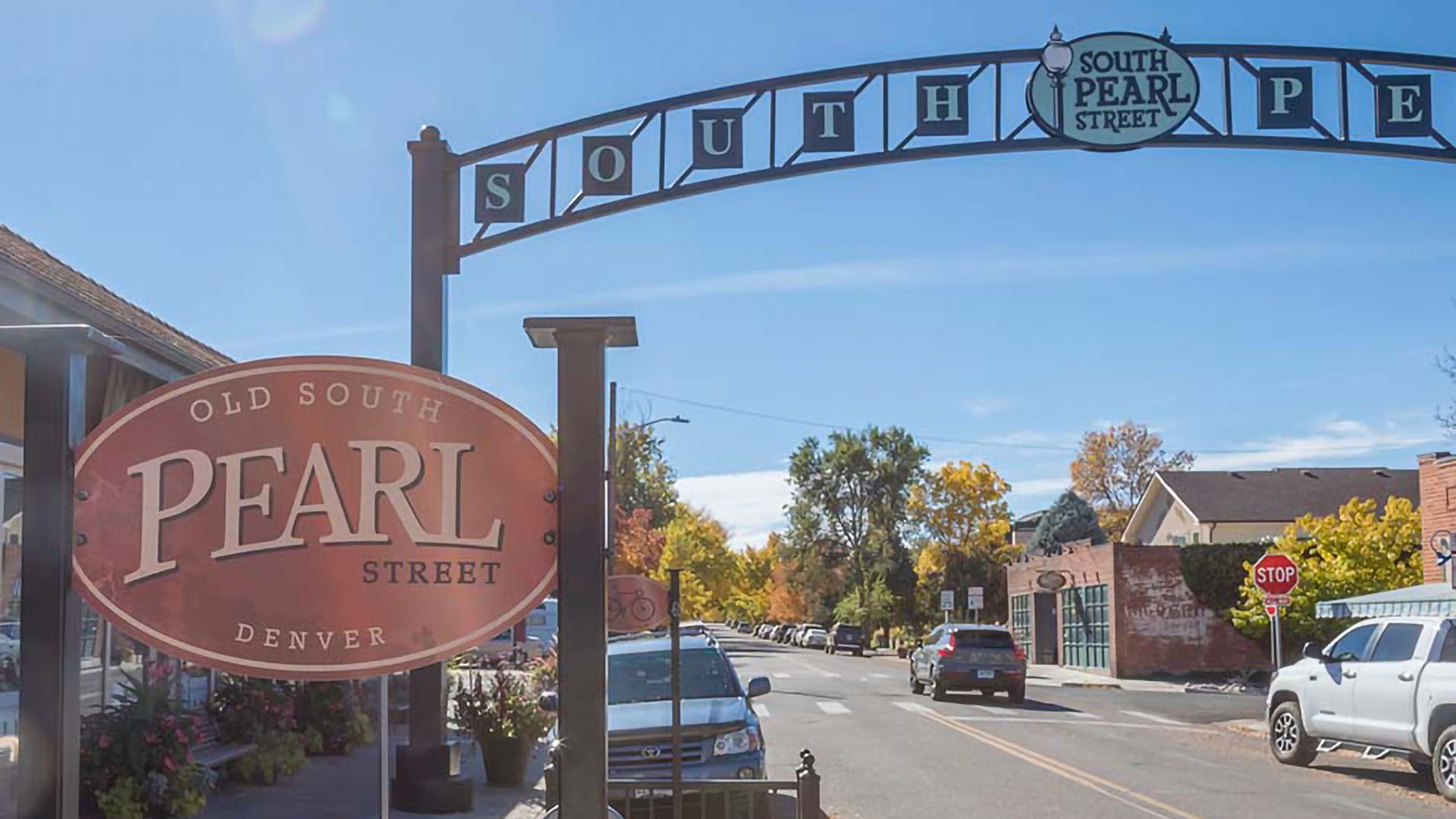 South Pearl Street with restaurants and cars parked on the side.