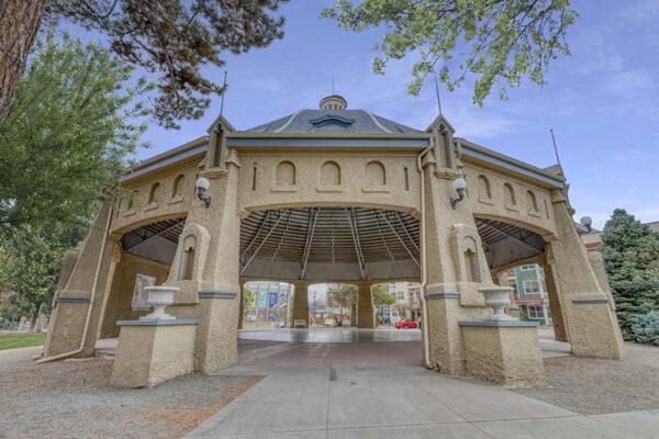 Historic Elitch Gardens carousel house near Trocadero apartments in West Highlands.